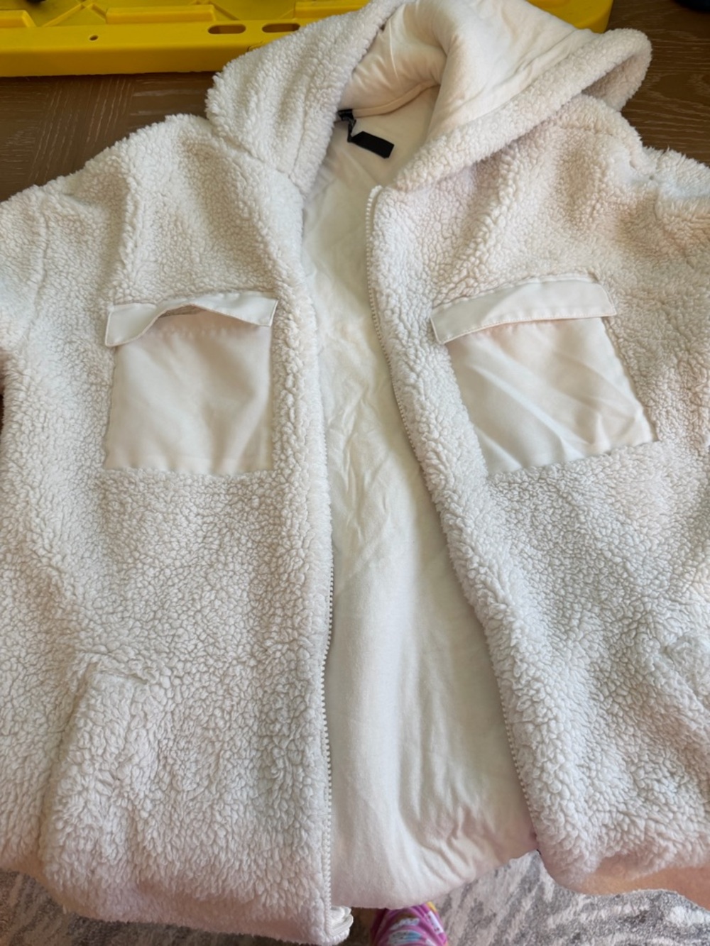 GAIAM Cream Sherpa Hooded Jacket